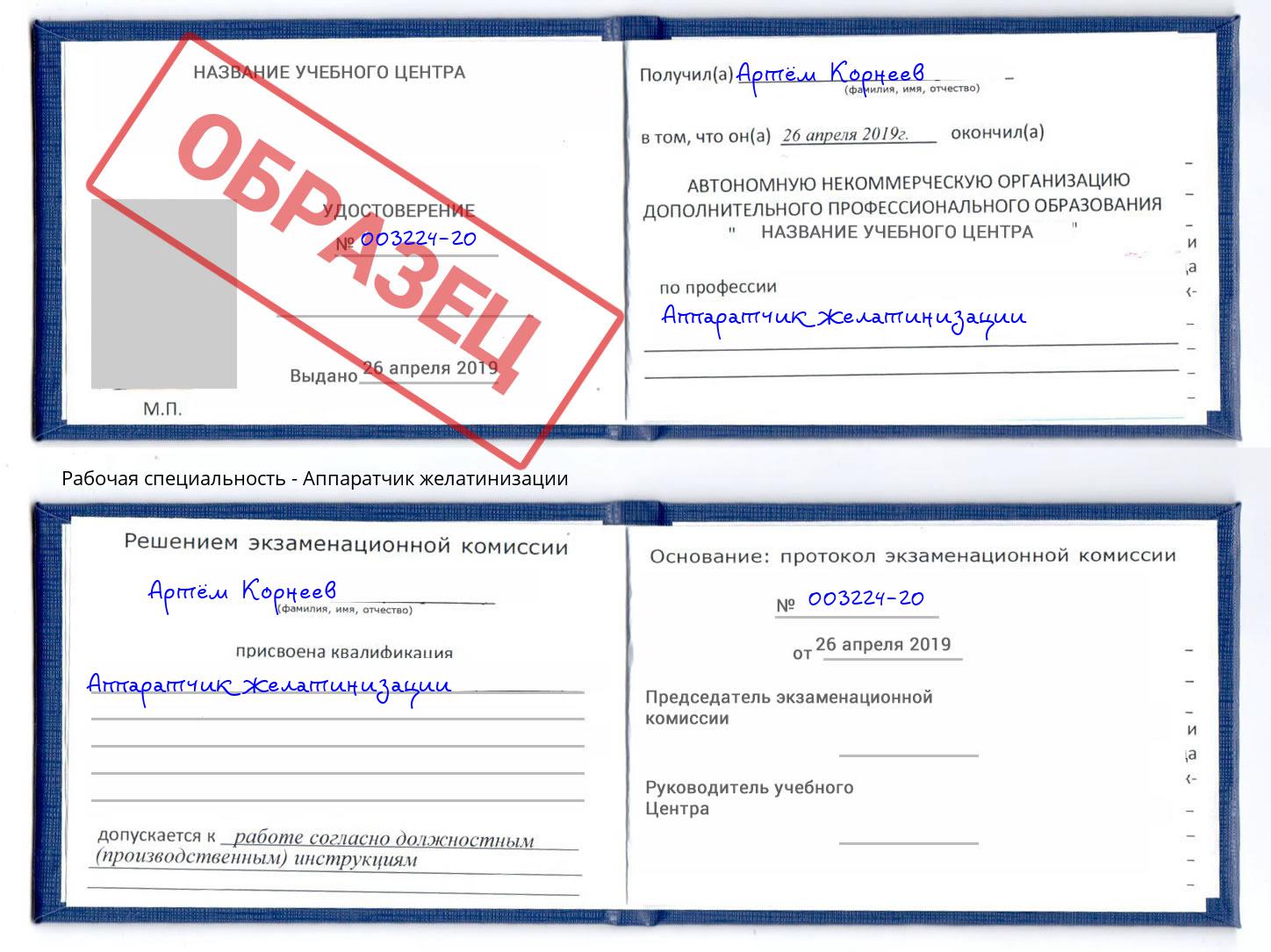 Аппаратчик желатинизации Дагестанские Огни