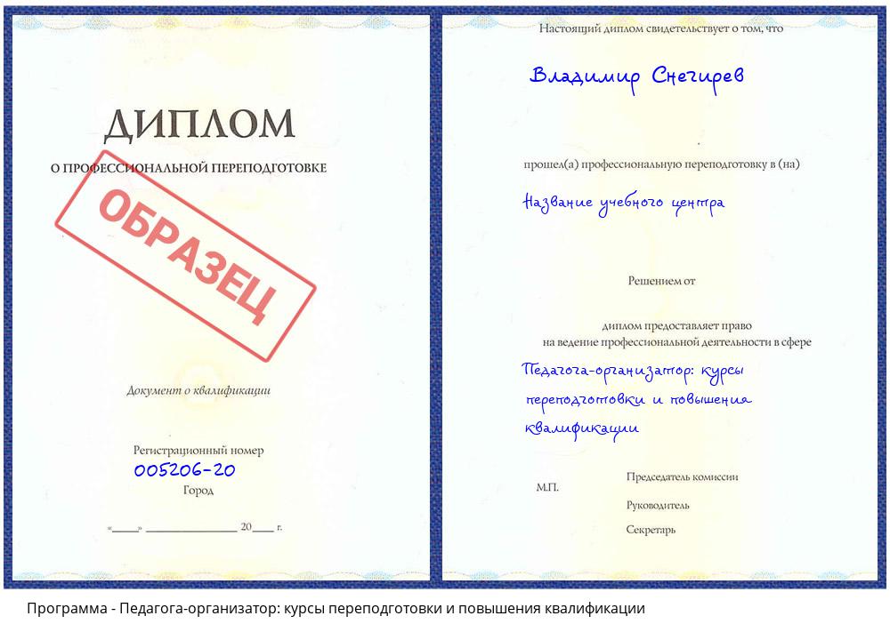 Педагога-организатор: курсы переподготовки и повышения квалификации Дагестанские Огни